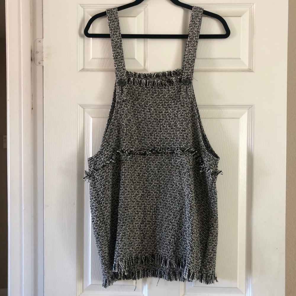 Tweed overall dress